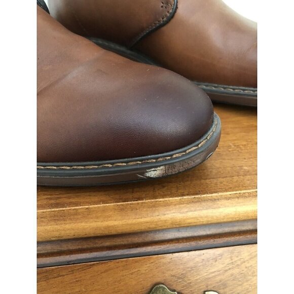 Nordstrom Ortholite Mens Size 8.5 Brown Leather Lace Up Shoes - Picture 7 of 7